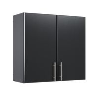 Prepac Elite Wall Cabinet, 32" W x 30" H x 12" D, Black