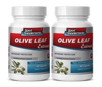 Anti-Aging Capsules - Olive Leaf Extract 500MG - Olive Leaf Capsules - 2 Bottles (120 Capsules)