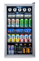 NewAir Beverage Cooler and Refrigerator, Mini Fridge with Glass Door, Perfect for Soda Beer or Wine, 126-Can Capacity, AB-1200