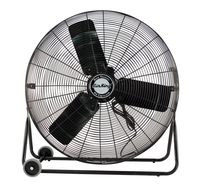 Air King 9224 24-Inch Industrial Grade High Velocity Pivoting Floor Fan, Black Finish