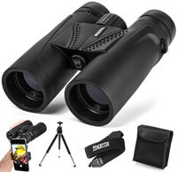 Binoculars 10x42 | Compact and Lightweight | Best for Adults, Bird Watching, Sports Events, Concerts, Safari, or Hunting - Includes Smart Phone Adapter, Tripod, Neck Strap, Case, and Cleaning Cloth