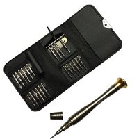 25in1 1.2mm 0.8mm 5 Point Star T2 T3 T4 T5 T6 T7 T8 T9 T10 T15 Torx Precision Screwdriver Wallet Set Repair Openning Tools Kits for iPhone HTC LG Samsung MacBook Computer Xbox Wii Digital