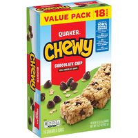 Quaker Chewy Granola Bars, Chocolate Chip, 18 Bars