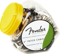 Fender Performance Series 6" Patch Cables - Bowl of 40 for guitar pedals, and pedals