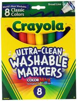 Crayola Broad Point Washable Markers - Pack of 2 (58-7808-2Pack)