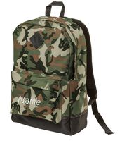 Personalized District Retro Backpack, Camo with Embroidered Name