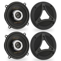 Lanzar Distinct 5.25" -In. Car Stereo Speaker Pair | 2-Way Pro Audio Component Car Speakers | 5.25 inch, 160 Watt
