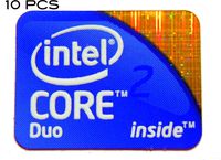 10 pieces of Original Intel Core 2 Duo Inside Sticker 15.5 x 21mm [157x10]