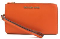 Michael Kors Jet Set Travel Large Double Zip Wristlet - Persimmon