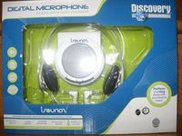 Discovery Channel Digital Microphone Plug your MP3 or CD player into the isoundz Headset Microphone to amplify your voice and sing along. An interactive music revolution!