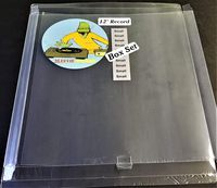 2 Fold Up Small Box Set Outer Sleeves for 12" 33rpm LP Vinyl Record Album Boxset Boxed Set - 12mil. Semi-Rigid Plastic (+1 Free Dj Magnet)