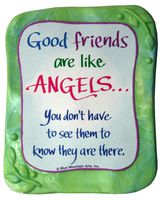 Sculpted Magnet: Good Friends Are Like Angels, 3.0" x 3.5"