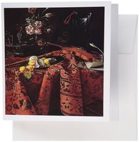 3dRose Still Life with Musical Instruments, c. 1700 by Cristoforo Munari - Greeting Cards, 6 x 6 inches, set of 6 (gc_171451_1)