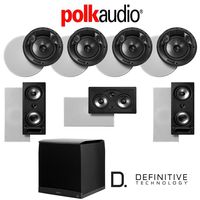 Polk Audio 80 F/X-RT 7.1-Ch Vanishing Series in-Ceiling/in-Wall Home Speaker System (80-F/X-RT + 265-RT + 255C-RT + SuperCube6000)
