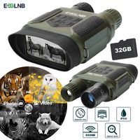 ESSLNB Night Vision Binoculars 400m/1300ft for 100% Darkness 7x31 mm Night Vision Goggles with 32G TF Card and Photos Videos Recorder Function 2" LCD Infrared Binoculars with Night Vision