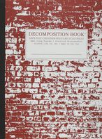 Brick in the Wall Decomposition Book: Blank (Unruled) Composition Notebook With 100% Post-consumer-waste Recycled Pages