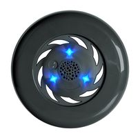 Water Speaker,Wireless Water Speakers with LED Light Flying Saucer Design Magnetic Suction Charging Fly Disc for Camping Swimming Fitness Kids Gifts (Black)