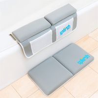 Baby Bath Kneeler and Elbow Rest, by Splirsh - Back and Knee Saver - 1.5 inch Thick Kneeling Pad and Elbow Tub Rest - Baby Bath Toy Organizer - Happy Baby Bathing Time - Newborn Essentials and Gifts