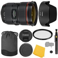 Canon EF 24-70mm f/2.8L II USM Lens + UV Filter + Canon EW-88C Lens Hood + Canon LP1219 + Lens Cap Keeper + 24-70mm II f/2.8 L USM Lens - International Version (No Warranty)