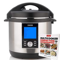 Zavor LUX LCD 6 Quart Multi-cooker with America's Test Kitchen Multicooker Perfection Cookbook, Stainless Steel