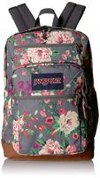 JANSPORT Cool Student 15-inch Laptop Backpack - School Bag, Grey Bouquet