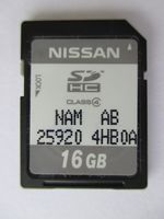 4HB0A 2014 2015 INFINITY Q50 SD NAVIGATION CARD , OEM PART # NISSAN NAN AB 25920-4HB0A SDHC 16 GB