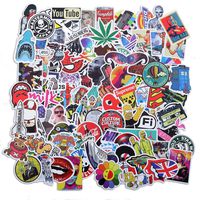 Cool Stickers,100Pcs,Laptop Luggage Stickers,Waterproof Vinyl Stickers,for Door Window,Car,Motorcycle Bicycle,Skateboard Vinyl Graffiti Decal Patches (SG-001-RM)