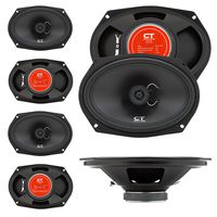 CT Sounds 6x9 Inch Coaxial Car Speakers (Pair) - 2 Way Full Range, 40W (RMS) | 80W Max Power Per Speaker, Silk Dome, Easy Mounting, 4 Ohm Impedance - Bio 6x9