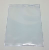 Amram 8 1/2 Inch x 11 Inch Clear Vinyl Tag Holders 50 Pieces Plus 100 Cable Ties for Hanging