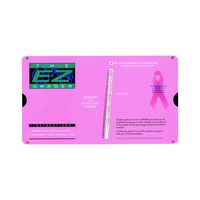 Grading Calculator - E-Z Grader Teacher's Aid Scoring Chart - Breast Cancer Edition (Pink) - 8-1/2" x 4-3/4"