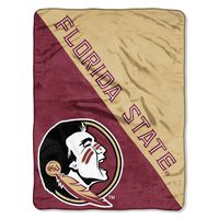The Northwest Company Officially Licensed NCAA Florida State Seminoles Halftone Micro Raschel Throw Blanket, 46" x 60", Multi Color