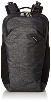 Pacsafe Vibe 20 Liter Anti Theft Travel Daypack - Fits 13 inch Laptop, Lightweight - with Lockable Zippers, Granite Melange Grey