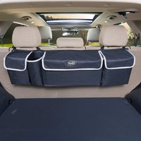 YoGi Prime car Organizer, Trunk Storage, Trunk Organizer Will Provides You The Most Storage Space Possible, Use It As A Back Seat StorageCar Cargo Organizer and Free Your Trunk Floor (Black-Hang)