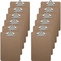 Business Source Standard Metal Clip Clipboard, 12/Box (16506BX)