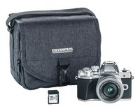 Olympus OM-D E-M10 Mark III camera Kit with 14-42mm EZ lens (silver), Camera Bag & Memory Card, Wi-Fi enabled, 4K video, US ONLY