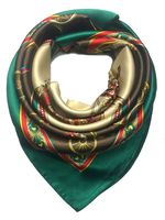 YOUR SMILE Silk Like Scarf Women's Fashion Pattern Large Square Satin Headscarf Headdress carriage (3)