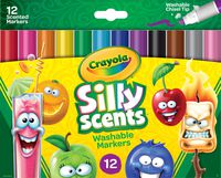 Crayola Silly Scents Scented Markers, Washable Markers, 12Count, Gift for Kids, Assorted