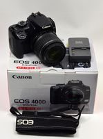 Canon EOS Kiss X (Rebel XTi / EOS-400D) 10 MP CMOS APS-C Digital SLR Camera with 2.5 inch LCD + EF-S 18-55mm f/3.5-5.6 Lens