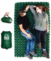 In Your Prime Double Sleeping Pad for Camping & Backpacking + Multi use Pump Sack & Carabiner! Compact & Waterproof for Tent, Hiking, Truck or Beach- Fast Inflatable Sleeping mat