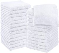 Utopia Towels Cotton Washcloths Set - 100% Ring Spun Cotton, Premium Quality Flannel Face Cloths, Highly Absorbent and Soft Feel Fingertip Towels (Pack of 24)