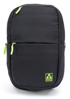 M-Edge Tech Backpack with Battery, Black with Lime - BPK-T6-N-BL