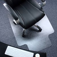 Marvelux 47" x 53" Heavy Duty Polycarbonate Office Chair Mat with Lip for Carpets | Transparent Carpet Protector for Low, Standard and Medium Pile Carpeted Floors | Multiple Sizes