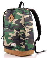 936Plus School Backpack, Laptop Book Bag for College, Water Resistant with 12 Pockets, Jungle Camo