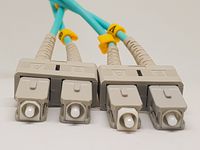 10GB Multimode OM3 SC to SC 2M Duplex Fibre Optic Patch Cable. 2M (6.56ft), 50/125 OFNP Micron Fiber Patch Cable SC to SC, Fiber Cords Cables, SFP,3MM PVC.