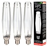Yield Lab 1000w High Pressure Sodium (HPS) Digital HID Grow Light Bulb (2100K) - 3 Bulbs - Hydroponic, Aeroponic, Horticulture Growing Equipment