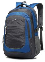 Backpack Bookbag for School College Student Travel Business Hiking with 15.6 Inch Laptop Compartment Night Light Reflective (Blue)