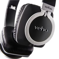 Veho VEP-008-Z8 Designer Aluminum Headphones with Detachable Flex Cord System and Folding Design