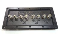 SMD 4 Channel Speaker Terminal (Grade 8) 3/4" PVC (Black)