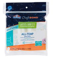 Elmer's Craft Bond Less Mess All-Temp Glue Sticks, 4"x0.43", 40 Count (E6060)