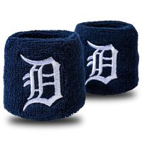 Franklin Sports Detroit Tigers MLB Baseball Wristbands - MLB Team Logo Sweatbands - Great for Costumes + Uniforms - Pair